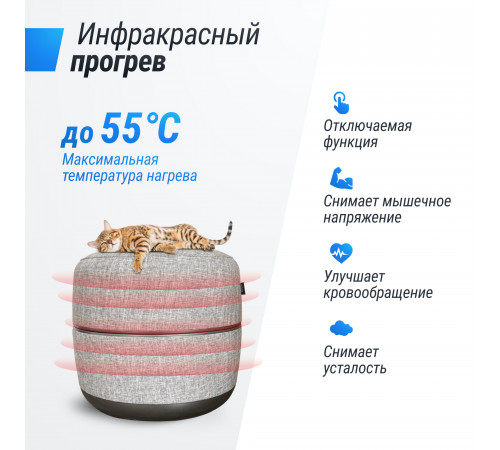 Массажер для ног UNIX Med Secret Pouf Grey