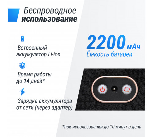 Массажная подушка UNIX Med Relax Pillow Blue