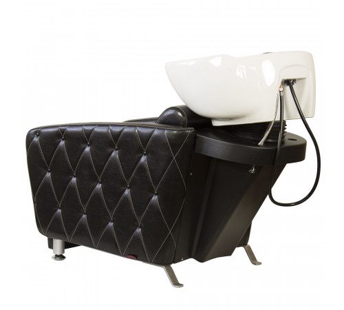 Парикмахерская мойка МД-123 с регулировкой ножной части, прострочкой и утяжкой