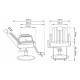 Парикмахерское кресло МД-9247 с откидной спинкой