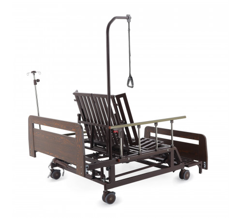 Кровать механическая Е-45А (ММ-5128Н-02) с боковым переворачиванием, туалетным устройством и функцией «кардиокресло»