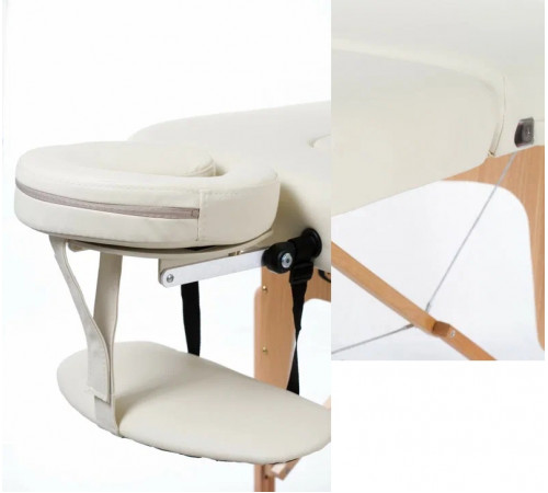 Массажный складной стол Premium 4 крем