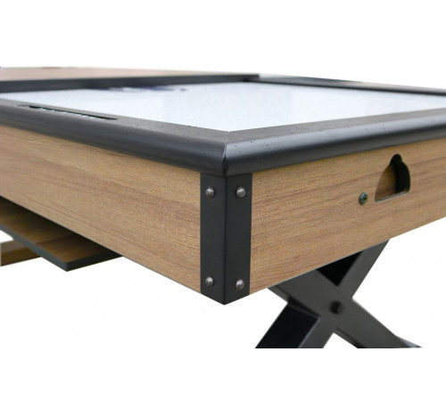 Аэрохоккей «Superior» 7 ф со столешницей, в комплекте аксессуары (221 x 120 x 82 см,мореный дуб)