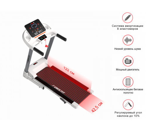 Беговая дорожка UNIXFIT ST-630R White