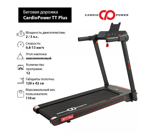 Беговая дорожка CardioPower TT Plus