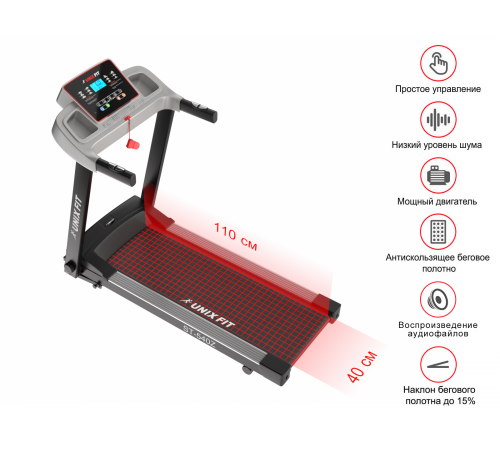 Беговая дорожка UNIXFIT ST-540Z