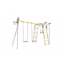 Детский спортивный комплекс для дачи ROMANA Акробат - 2 (желтый/серый)