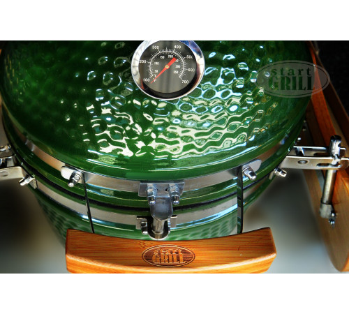 Керамический гриль-барбекю 12 дюймов (зеленый) (31см)