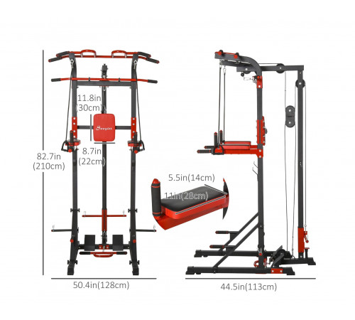 Турник-брусья, тяга сверху DFC HOMEGYM HOMCOM