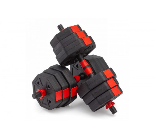 Гантели гексагональные разборные с грифом, 20 кг. (2 шт. х 10 кг.) VictoryFit VF-DН200