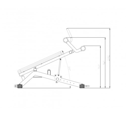 Скамья для пресса DFC D2320