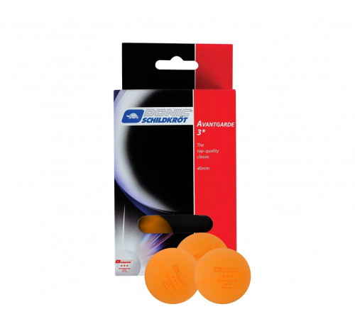 Мячики для н/тенниса DONIC AVANTGARDE 3, 6 штук, оранжевый