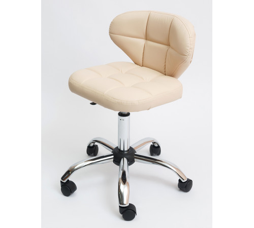 Стул мастера Трио, хром на колесах