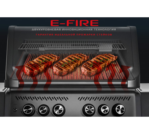 Газовый гриль 4+2 горелки