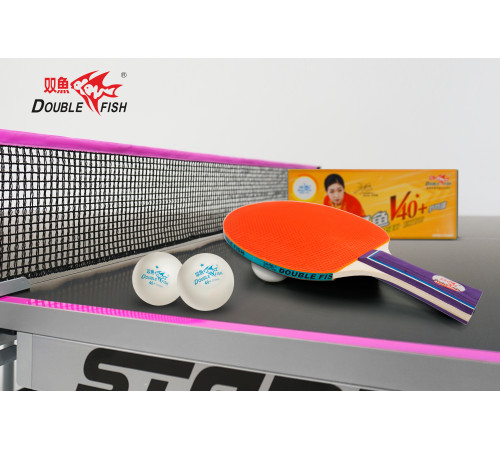 Мячи для н/т Double Fish 1* Volant (10 шт/упак.) р-р.40+