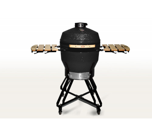 Керамический гриль-барбекю 22 дюйма (черный) (56 см)