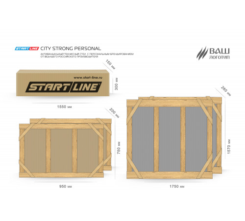 Теннисный стол Start Line City Strong Personal Всепогодный